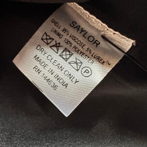 Saylor NYC Metallic Floral Ruffle Mini Dress Size Small NWT - Picture 5 of 9